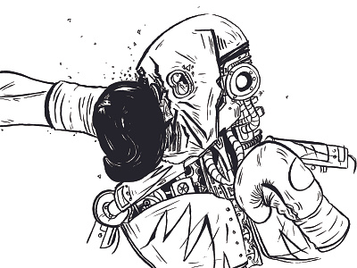 Tinhead Anarchy (Boxers) comic illustration illustrations