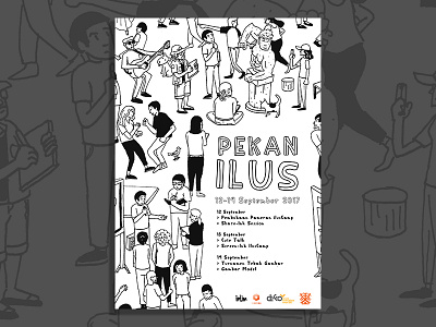 Pekan Ilus (Illustration Week) art design drawing illustration illustrations poster posters typography