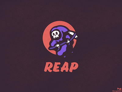 Reaper Logo/Illustration apparel design apparel logo branding design icon illustration logo mascot mascot logo reap reaper vector