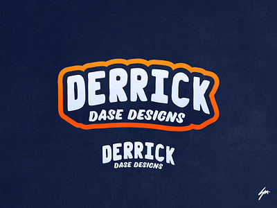 "Derrick" Custom Text branding calligraphy design graffiti icon illustration logo typography ui vector web