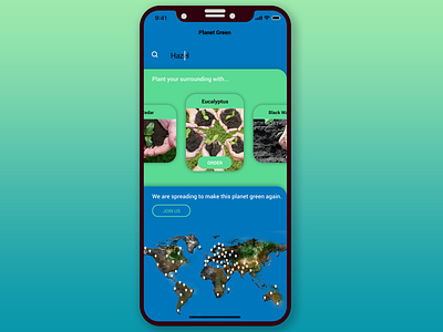 Planet Green app apple design illustraion ios iphonex mobile app mobile ui planet green ui uidesign ux