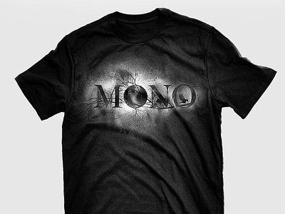 MONO - T-shirt "Ashes in the snow" band collage tshirt