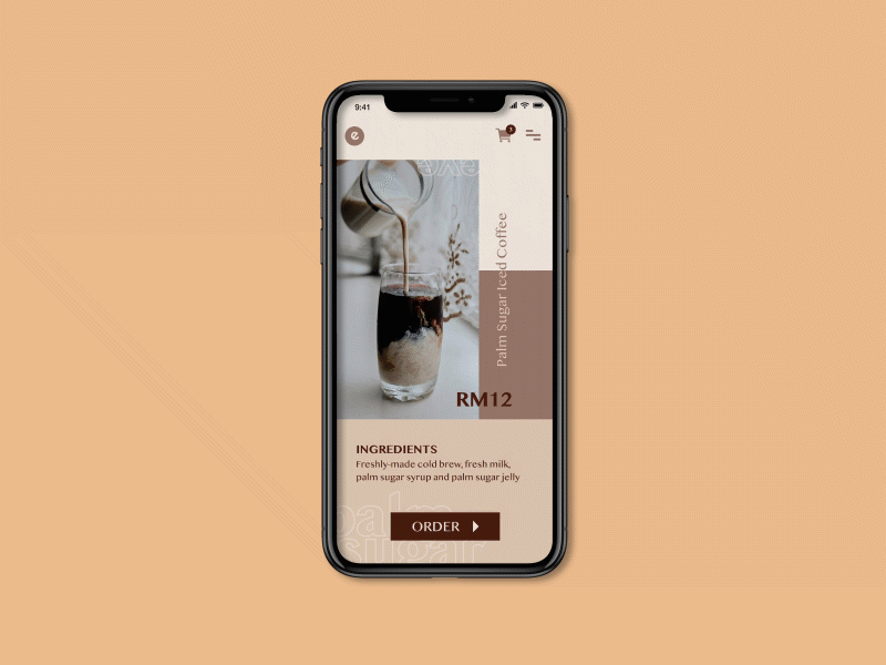 eve | App Design animated gif app cafe coffee design gif order ui ux