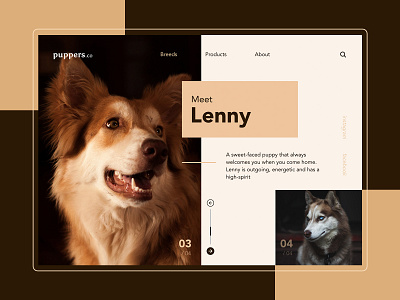 puppers.co | Website Design adoption animal brand branding canine design dog doggy dogs homepage minimal ui ux web webpage website