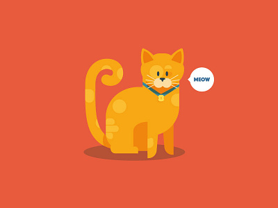Meow Cat cat illustration vector