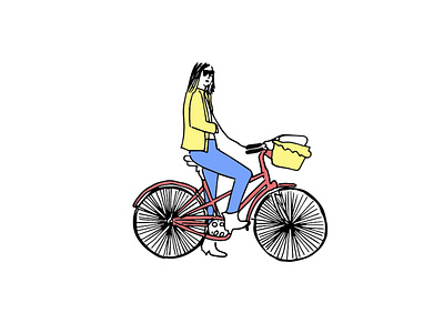 Woman with her Bike