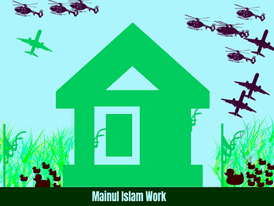Beautiful House Design With Photoshop by Mainul Islam brush by drawing graphicdesign illustrator photoshop shape