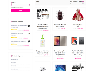Products Shop Page For Gonjo Store Ecommerce Website design ecommerc ecommerce business online shop online store shop web site design woocommerce woocommerce theme wordpress development