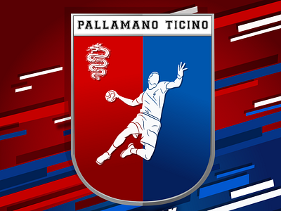Before and after Logo Handball Ticino branding
