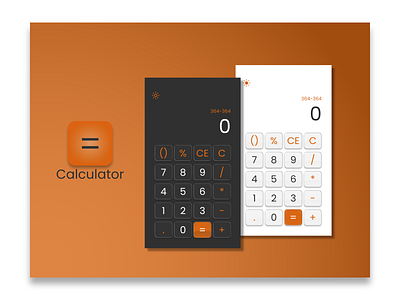 Calculator design app design application dailyui dark mode design figma flat icon illustration minimal ui