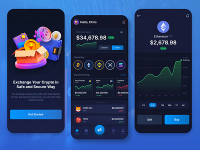 Crypto Wallet Exchange - Mobile App