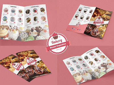 Bakery & Cupcake Shop Menu Template bakery menu cake menu cupcake menu menu design shop menu