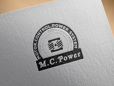 M.C.Power Logo logo logo design logo mockup m.c.power logo