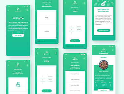 Pet Care app ui ux