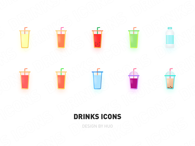 Drinks icons 2 design icon illustration logo ui 插图 设计