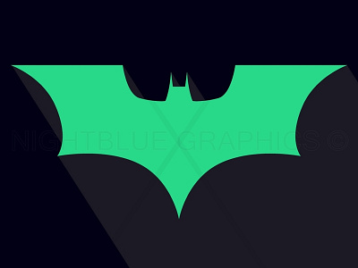 Batman Logo recolor design flat icon illustration logo typography vector