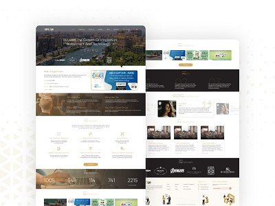 Cairo Expo Website - Home Page design ui uiuxdesign user experience userinterface ux web webdesign website website design