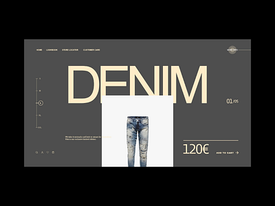 Denim. Website Concept. diseño web ui ux web web design