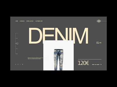 Denim. Website Concept.