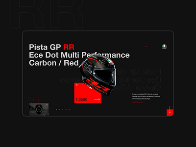AGV PISTA GP RR adobe agv app collado villalba diseño gráfico diseño web gp rr graphic design helmet interfaces italy racing spain ui ux web website xd