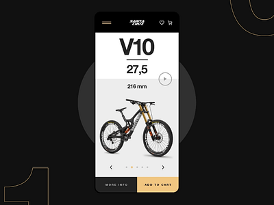 Santacruz V10 adobe app btt design mtb santacruz ui ux web web design website