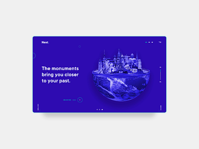 MONUMENTS - Concept Design concept design designer diseño graphic gráfico landing monuments page site web website