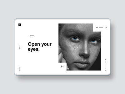 OPEN YOUR EYES - Concept Design design diseñador web diseño web eyes open your eyes site toni parod ui uidesign web web design website