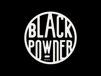 Black powder black branding design identity logo powder