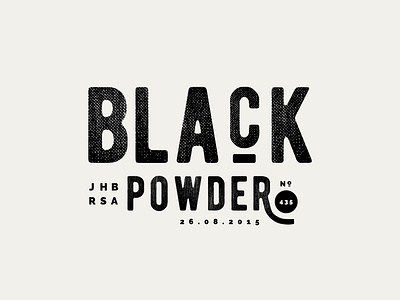 Black powder black branding design identity logo typography
