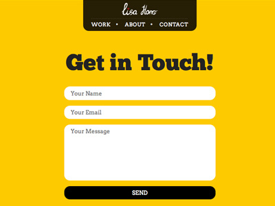 Contact form web design