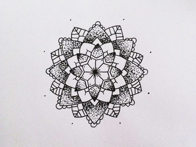 Mandala design detail dot drawing fine illustration illustrator liner mandala pattern sketch work