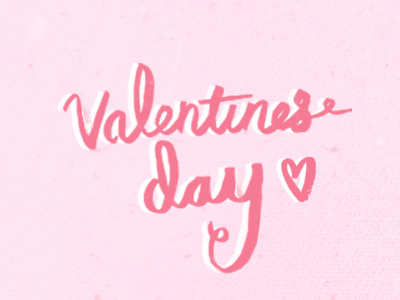 Happy Valentines Day! brush calligraphy digital drawing handwritten illustration illustrator ink type typography valentines day vector