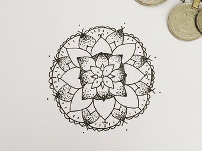 Doily Mandala design detail dot drawing fine illustration illustrator liner mandala pattern sketch work