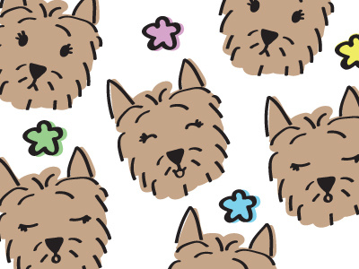 Flynn's expressions animal cairn terrier character design digital dog drawing illustration illustrator new pattern vector