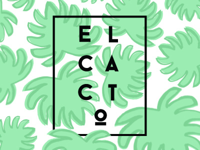 El Cacto branding identity logo logo design palm tree pattern type typography vector website