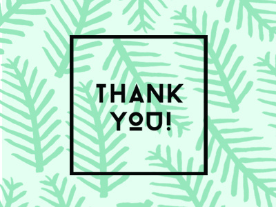 Thank you! branding design identity logo palm pattern tree type typography vector website