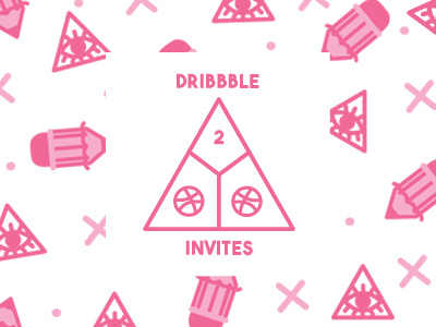 Dribbble Invites! design digital drawing dribbble invite dribble icons illustration illustrator invitation invite