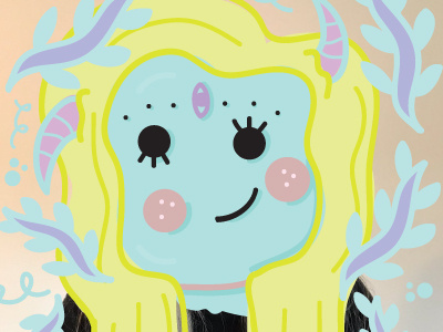 Selfie Sea Monster character character design colours design drawing hand drawn illustration illustrator vector