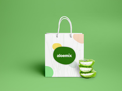 The brand, Aloemix brand identity branding logodesign logos vector