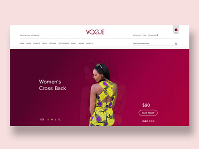 Landing Page | VOGUE design fashion logo vogue
