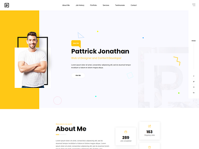 Pattric - Personal Portfolio HTML5/Bootstrap4 Template