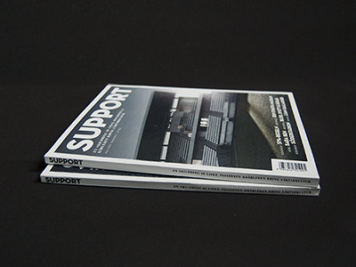 Support Magazine editorial design magazine paper print