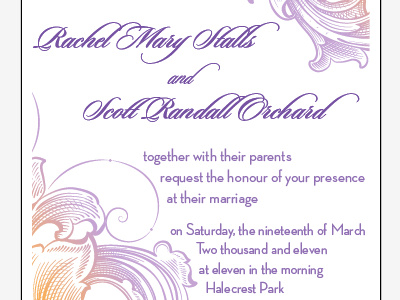 Final Wedding Invitation