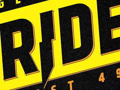 Ride Logo - WIP logo typography wordmark