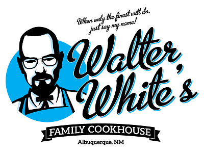 Walter White's Family Cookhouse breaking bad screen print t shirt typography
