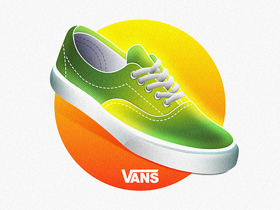 VANS colors illustraion shoes yellow