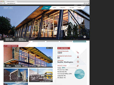 Miller Hull Architects Website ui web design