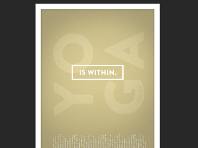 New Seed Poster -Yoga branding graphic design poster