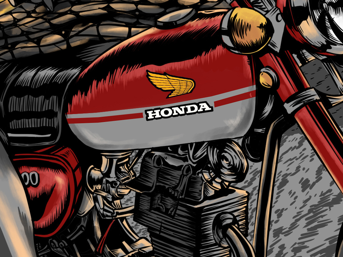 HONDA CB  by cundamanik atelier on Dribbble