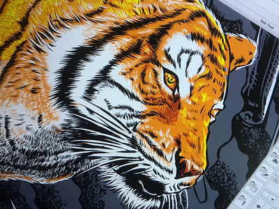 Tiger illustration illustration mangastudio tiger tshirt